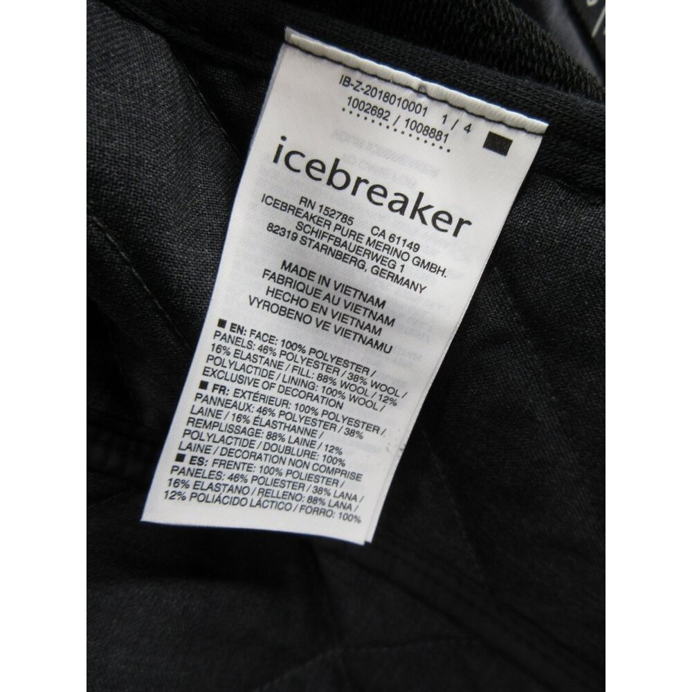 Icebreaker Jacket Small Gray Merino Loft Performance Hiking Full Zip - Picture 15 of 16